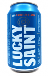 Lucky Saint Unfiltered Lager 0.5% 330ml CAN